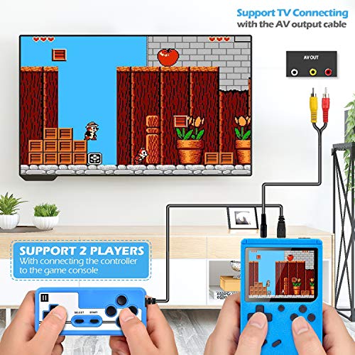 Gamory Console di Gioco Portatile Gameboy Portatile con 400 Giochi Classici LCD Classico da 3 Pollici per 2 Giocatori Supporto TV Console per Giochi Portatili 3 Ore+ per Bambini Adulti