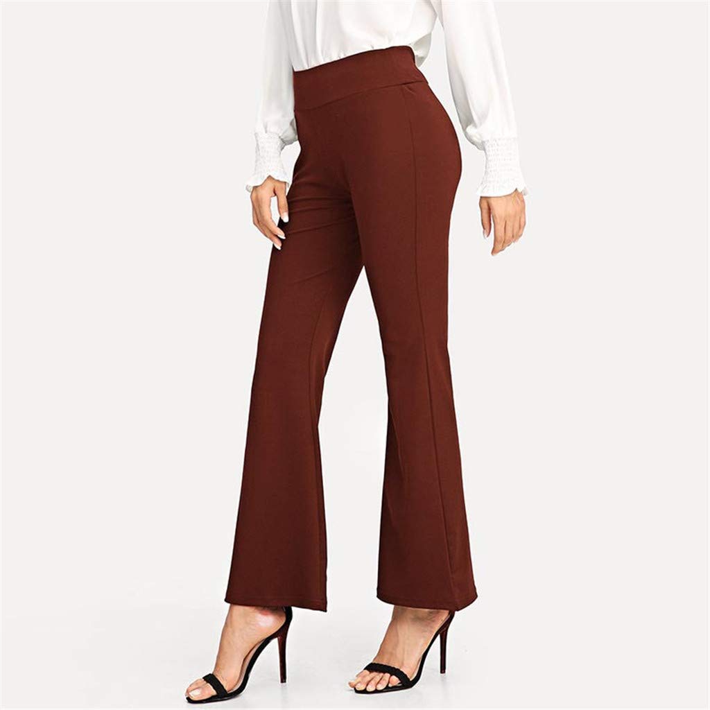 Amazon.com: Psunrise Pantalones Womens Summer Slim Solid ...