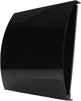 VENTS 100mm Black External Baffle Vent - Wind Sound Reducing for Extractor Fans view 7
