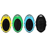 5000mAh Waterproof Solar Charger Power Bank For Mobile Phone ; Yellow color