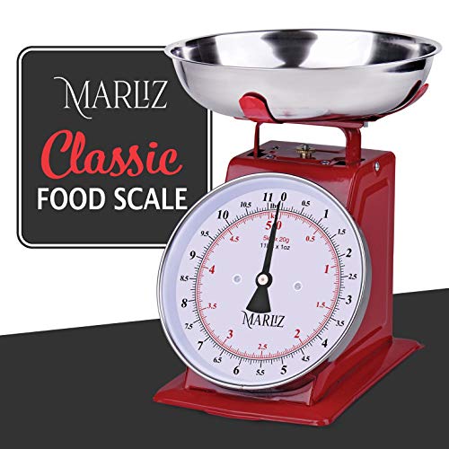 MARLIZ 11 lb/ 5Kg Mechanical Food Scale for Kitchen Analog Kitchen