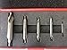 LLDSIMEX 5PC M2HSS Combined Center Drills Countersinks 60 Degree Angle Bit Set