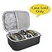 co2CREA Hard Travel Case Compatible with Howard Leight Impact Sport OD Electric Earmuff replacement for Genesis Sharp-Shooter Safety Eyewear Glasses