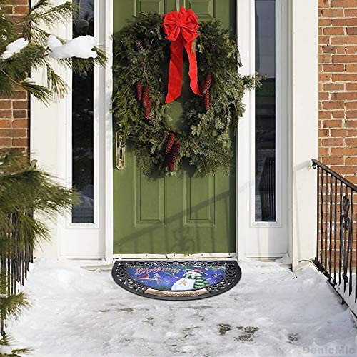 DenicMic Welcome Mats Door Mats Floor Mats Non Slip for Home, Seasons Holiday Changeable Door Mats Outside Rubber Mat Indoor Outdoor Rugs for Patios, 32" L x 20" W, 6 Pcs