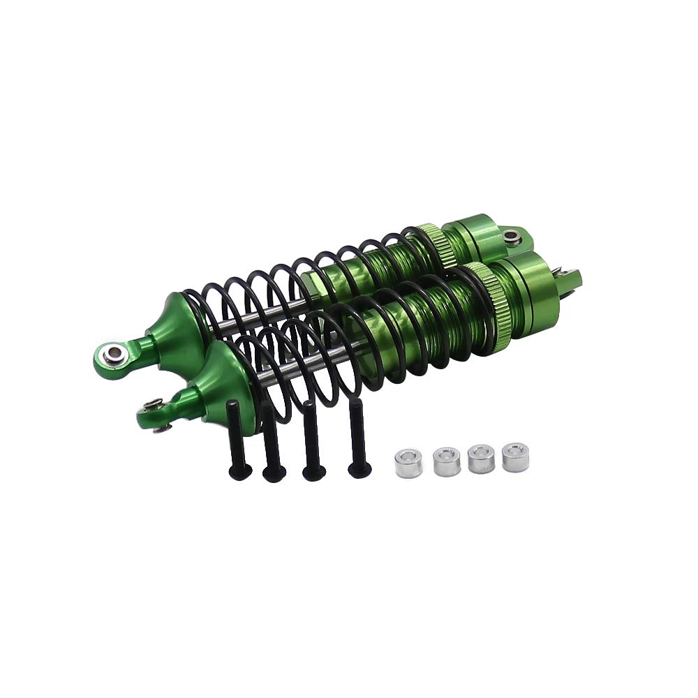 RCAWD Full Alloy RC Shock Absorber Damper for Traxas Slash 1/10 4x4 2WD Upgrades Parts SLA036 (Green)