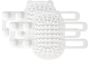 YOUNGFLY 2 Pack Cat Self Groomer Rubber Cat Brush Hair Wall Scratcher Pet Rubbing Corner Grooming Combs Self Massage Cleaning Tool Indoor for Long & Short Fur Cats Glove Bathing Brush Dogs White