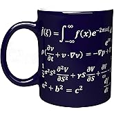 NM NEXTMUG Engraved Math Mug - Featuring Famous Mathematical Formulas - Funny Gap Gift Ceramic Coffee Cup for Mathematics Physics Teacher Nerds Engineer