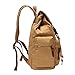 GINGOOD Vintage Canvas Backpack Outdoor Hiking Travel Rucksack 21L Eathy Yellow #220