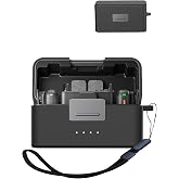 Case for DJI Mic 3,UYRUREL Premium Silicone Material Case for DJI Mic 3,Shock-Absorbing and Anti Drop Protection Soft Shell,with Lanyard,Black.