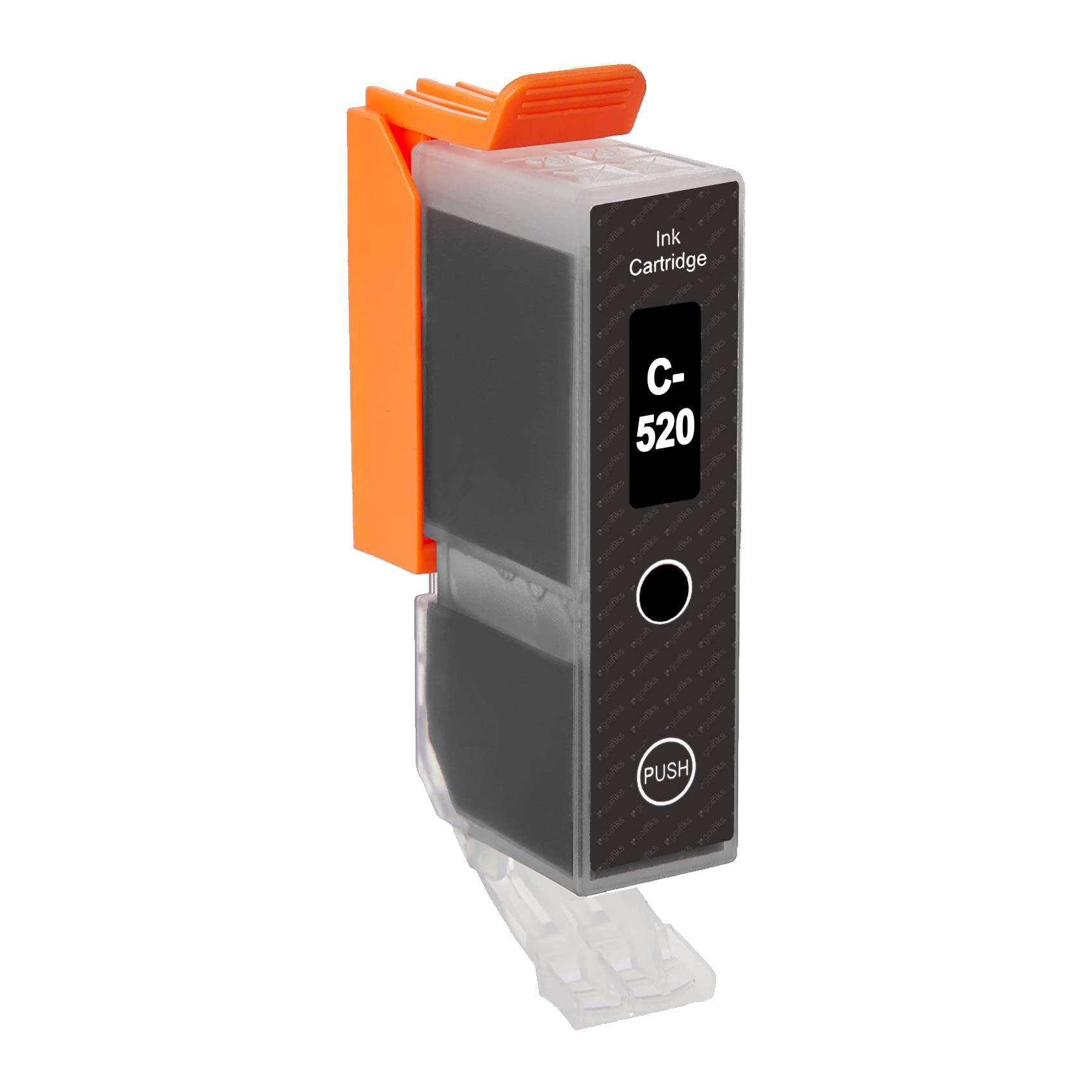 Go Inks C-520BK Black Ink Cartridges Compatible to Replace Canon CLI-520Bk for use with Canon PIXMA Printers