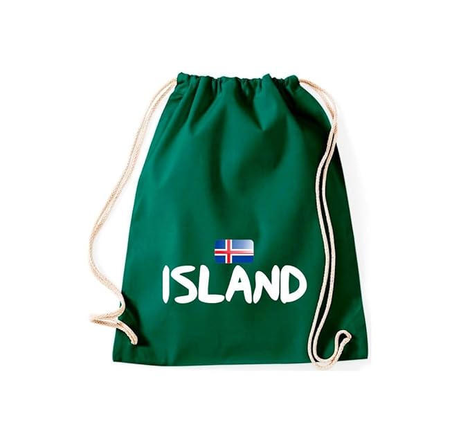 Unbekannt Cooler WM Länder Turnbeutel mit Flagge/ISLAND/Viele Farben