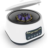 LAB FISH LC-400 PRP Centrifuge, 8x2/5/10ml &amp; 4x15ml Tubes | 500-4000RPM low speed, 1717xg force, timer 30s-59min, compact centrifuge for PRP isolation &amp; plasma separation