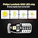 NAKOBO T10 194 168 175 2825 12961 W5W Error Free Non Polarity LED Interior Car Bulb 3SMD 3030 Chipset for Car Interior Dome Map Door Courtesy License Plate 6000K Pure White Lights (pack of 10)