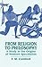 From Religion to Philosophy: A Study in the Origins of Western Speculation