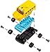 WolVol Take-A-Part School Bus Toy with Lights and Sounds, with Real Power Drill for Kids