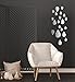 3D Wall Stickers NYKKOLA Water Drop Raindrop Modern Stylish Fashion Art Design Removable DIY Acrylic 3D Mirror Wall Decal Wall Sticker for Bathroom Sitting Room Home
