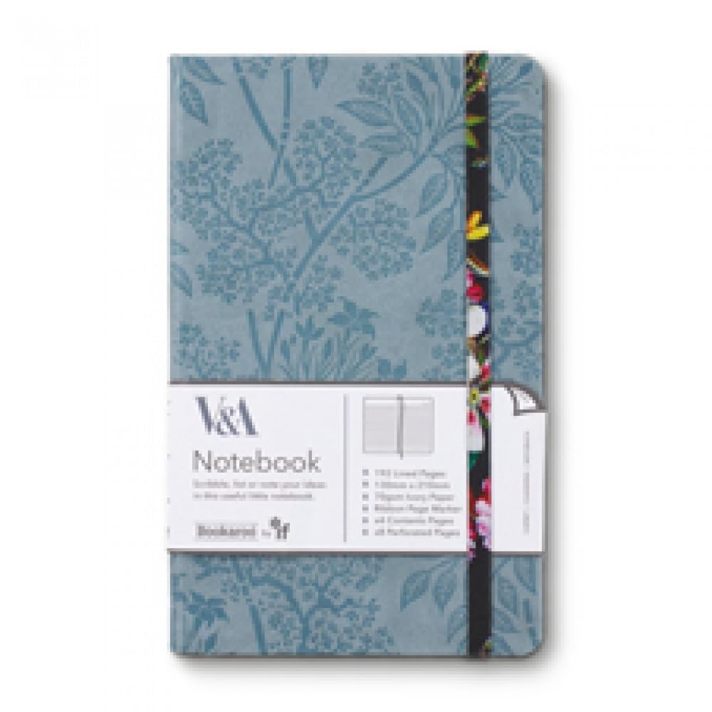 IF V & A Bookaroo A5 Journal Kilburn Black Floral