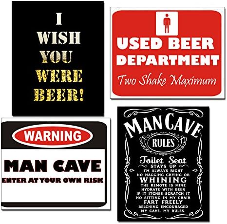 SALE: Unique Man Cave Decor (4 Pack of 8x10 prints)