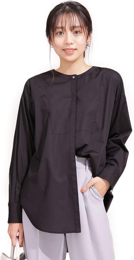 Amazon ナノユニバース ノーカラー ブラウス レディース コート ジャケット 通販