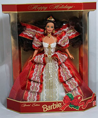 Happy Holidays Barbie Doll - Special Edition 10th Aniversary Hallmark 5th in Series (1997)