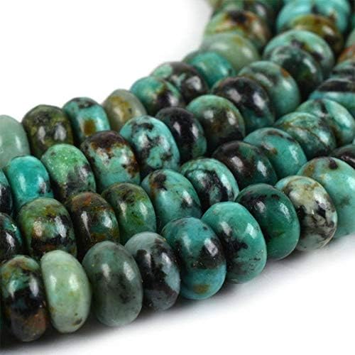Beads Gemstone 0118 4mm African Turquoise heishi rondelle Loose Gemstone Beads 16 Inch Long Code-HIGH-34020