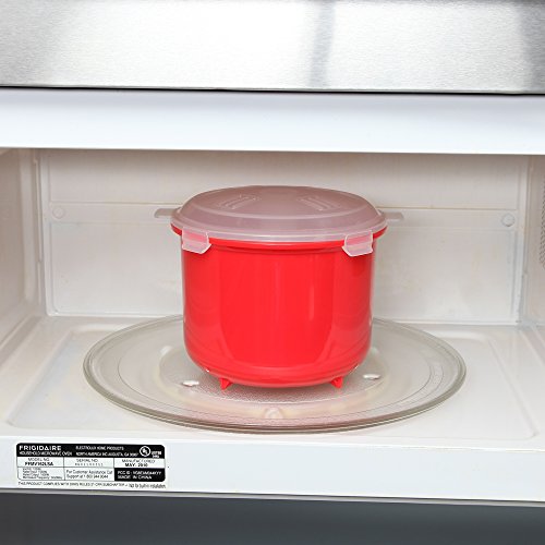 HomeX Microwave Rice Cooker, 10 Cup Cooker is BPA Free, EasyToUse