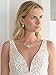 Mariell Freshwater Pearl & Cubic Zirconia Bridal Necklace Earrings Set, Luxe Wedding Jewelry for Brides