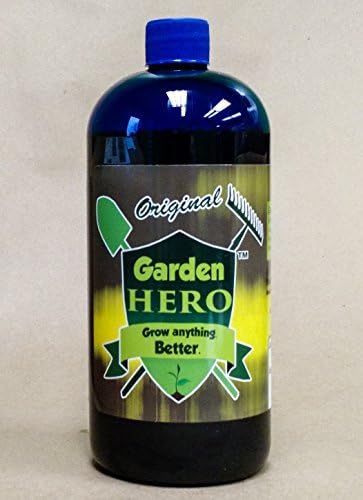 Garden Hero (32 oz) | Intense Bio-Synergist | Natural &amp; Organic Growth &amp; Development Boost – Soil Fertility Enhancer – Super-Surfactant - for Vegetables, Trees, Flowers, Lawns, Farms