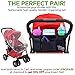 lebogner Luxury Stroller Organizer, Stroller Accessories, Universal Black Baby Diaper Stroller Bag, Stroller Cup Holder, Fits Most Strollers.