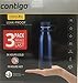 Contigo ThermaLock Leak-Proof Stainless Steel Water Bottles | 24 Hrs Cold | 10 Hrs Hot | Removable Spout | Easy Cleaning | Carry Handle | BPA Free | 3 Pack (Silver, Blue, Black)