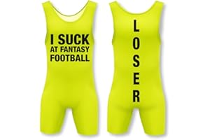 TROPHYSMACK Fantasy Loser Singlet - HiViz - XL