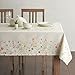 Maison d' Hermine Table Cloth Rectangle Table 100% Cotton 60 x 108 Inches Tablecloth Reusable Decorative Everyday Use for Dining Room, Farmhouse, Home, Party, Festive & Wedding Spring Summer - Colmar