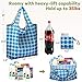 Reger Foldable Nylon Light Weight Compact Grocery Shopping Storage Bags Reusable & Machine Washable Fits in Pocket Eco Friendly Owls(Pattern 04, Pack of 6)