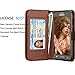 Tekcoo Compatible for Galaxy J7 Sky Pro / J7 V / J7 Perx/Samsung Halo / J7 2017 PU Leather Wallet Case, Credit Card Slots Carrying Flip Cover [Detachable Magnetic Case] Kickstand Brown