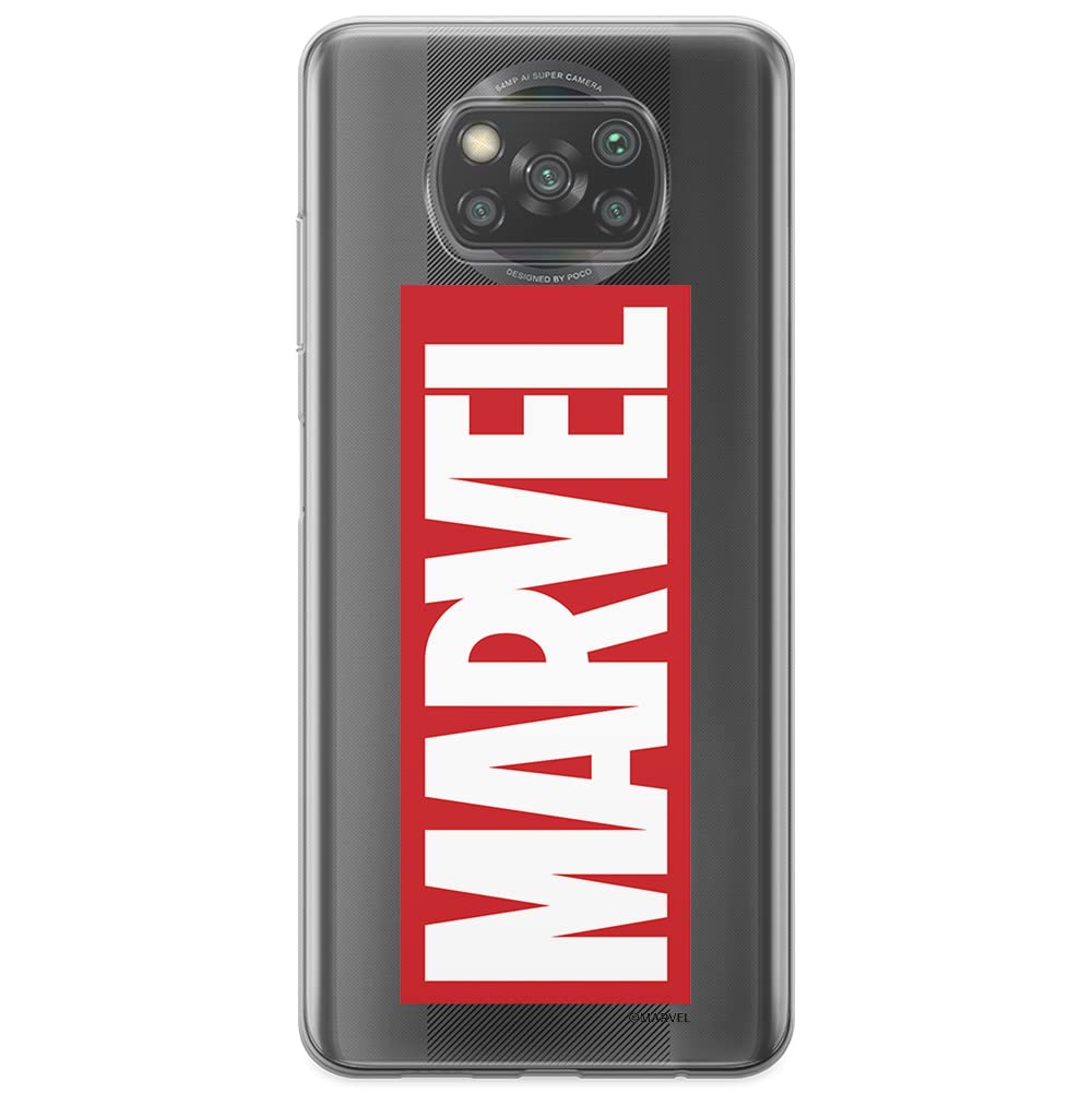 ERT GROUP mobile phone case for Xiaomi POCOPHONE X3 original and officially Licensed Marvel pattern 007 optimally adapted to the shape of the mobile phone, partially transparent