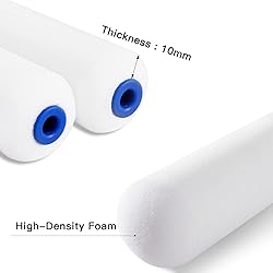 Mister Rui Foam Paint Roller, 8 Pack 4 Inch Paint