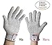 Chefs Choice No1 Men Grey Women's Pink 2 sizes LandM 2 pair Cut Resistant Glove Food Grade Level 5 Protection Safety Cut Proof Kitchen Cooking Food Prep Gardening Fish Shellfish Mechanic broken glass