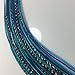 Feather Hair Extension – Ocean Blue, Five Genuine Rooster Feathers Bonded at the Tip, All Feathers Ranging From 7 to 10 Inches in Length, Includes Two Silicone Micro Beads