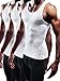 Neleus Men's Athletic 3 Pack Compression Tank Top Dry Fit Undershirts,White,L,EUR XL