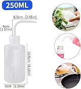Vidillo 3 Pack 250ml Squeeze Bottle with Narrow Mouth Plastic Water Condiment view 2