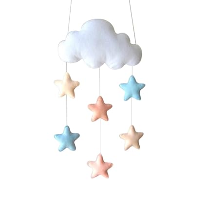 LUOEM Star Hanging Cloud Raindrop Dekorationen Baby Kinderzimmer Dekoration für Baby Dusche Wand Tür Dekor