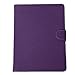HDE iPad 2 Keyboard Case Wireless Bluetooth Leather Folio Cover Folding Stand for Apple iPad 2 3 4 (Purple)