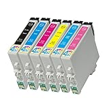 6 Pack - Remanufactured Ink Cartridges for Epson #48 T048 T048120 T048220 T048320 T048420 T048520 T048620 Inkjet Cartridge Compatible With Epson Stylus Photo R200 Stylus Photo R220 Stylus Photo R300 Stylus Photo R300M Stylus Photo R320 Stylus Photo R340 Stylus Photo R500 Stylus Photo R600 Stylus Photo RX500 Stylus Photo RX600 Stylus Photo RX620 (1 Black, 1 Cyan, 1 Magenta, 1 Yellow, 1 Light Cyan, 1 Light Magenta) Ink & Toner 4 You ®