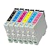 6 Pack - Remanufactured Ink Cartridges for Epson #48 T048 T048120 T048220 T048320 T048420 T048520 T048620 Inkjet Cartridge Compatible With Epson Stylus Photo R200 Stylus Photo R220 Stylus Photo R300 Stylus Photo R300M Stylus Photo R320 Stylus Photo R340 Stylus Photo R500 Stylus Photo R600 Stylus Photo RX500 Stylus Photo RX600 Stylus Photo RX620 (1 Black, 1 Cyan, 1 Magenta, 1 Yellow, 1 Light Cyan, 1 Light Magenta) Ink & Toner 4 You ®