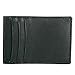 Alpine Swiss Men's Top Grain Leather Minimalist Money Clip Front Pocket Wallet, Black