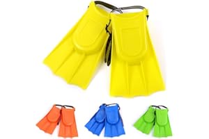 HEAVYSEVEN Kids Children Junior Swimming Flippers Fins Swim Diving Snorkeling Adjustable Flippers Fins