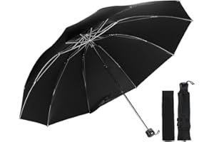 Hoogtecly Small Travel Umbrella Perfect for Travel Lightweight Portable Parasol Outdoor Sun&Rain Umbrellas