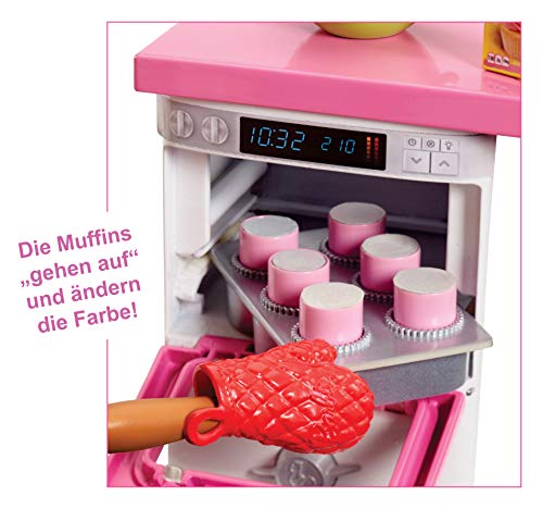 Barbie FHP57 - Barbie-Puppe mit Backofen und aufgehendem Gebäck, Spielzeug ab 3 Jahren – Bild 4