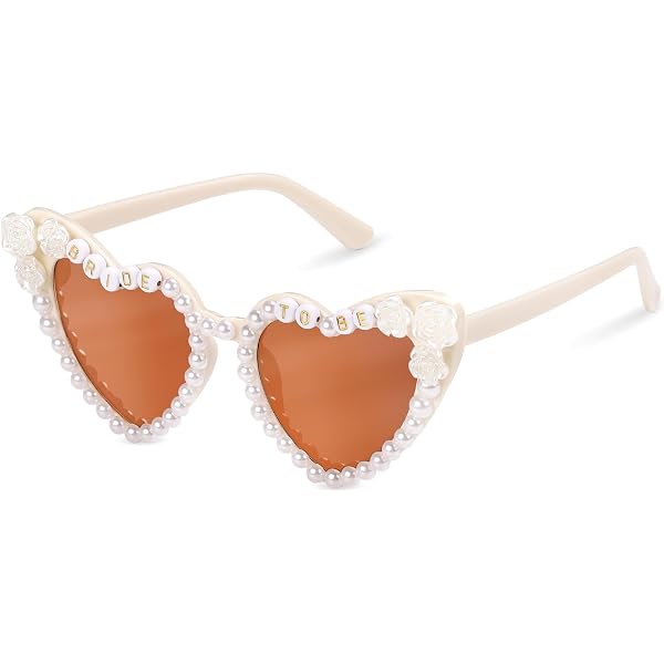 Amazon.com: Etercycle Bride Heart Sunglasses, Bachelorette 