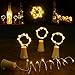 6 Pack Solar Powered Wine Bottle Lights, 20 LED Waterproof Copper Cork Solar Lights for Wedding Christmas, Outdoor, Holiday, Garden, Patio, Pathway Decor (Warm White)